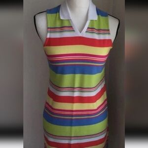 Carolina Blues By Carolina Colours Girls Horizontal Stripes Dress Size XL